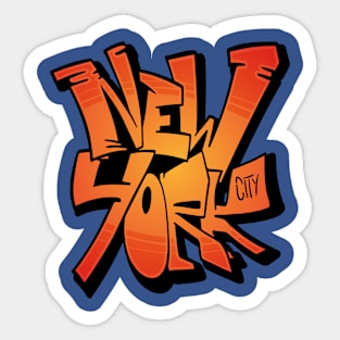 new york graffiti Sticker